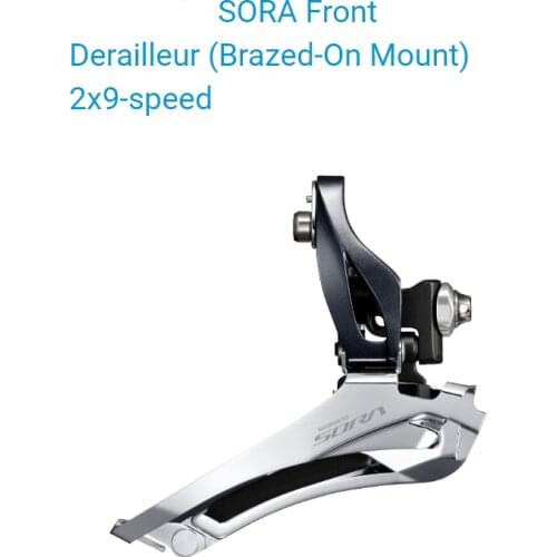 SORA R3000 Series - FD-R3000-F - Front Derailleur - Brazed-On Mount - Road - 2x9-speed