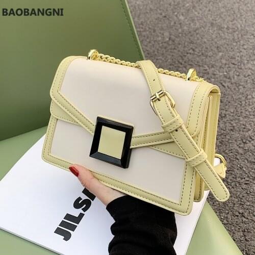 New Women PU Leather Knitting Crossbody Bag High Quality Handbag Ladies Fashion Chains Hasp Multilayer Shoulder Bag