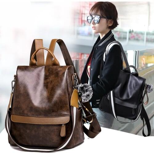 TRIPNUO Women High capacity Fashion Backpack Soft PU Leather Women Backpack Casual Girls School Backpacks Women Bag