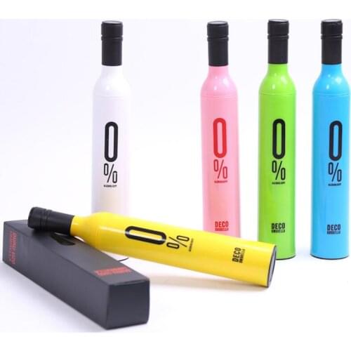 High Quality Creative Design Personalized Clear Rain Umbrellas! Cool Wine Bottle Umbrella 41 color LX1495