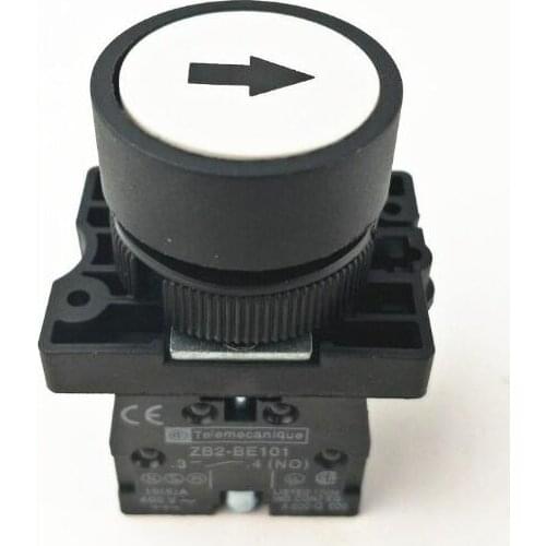 1pcs 22mm 1 NO N/O white Sign Momentary Push Button Switch 600V 10A ZB2-EA211