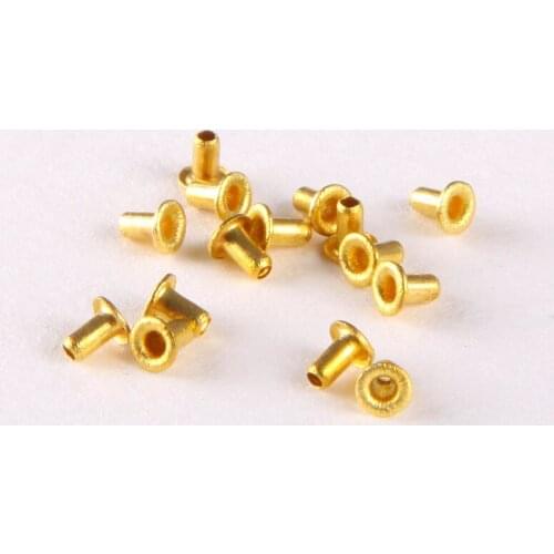 100PCS Copper Pieces/ Hollow Metal Copper Rivet M2*6M GB875