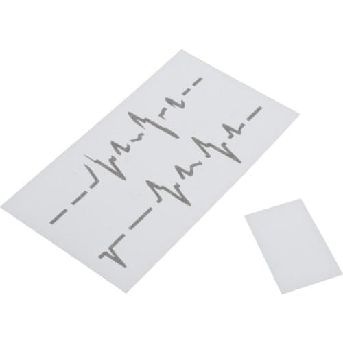 1x ECG Shape Ukulele Decal 3x4cm Instruments Sticker Decor Art Stickers