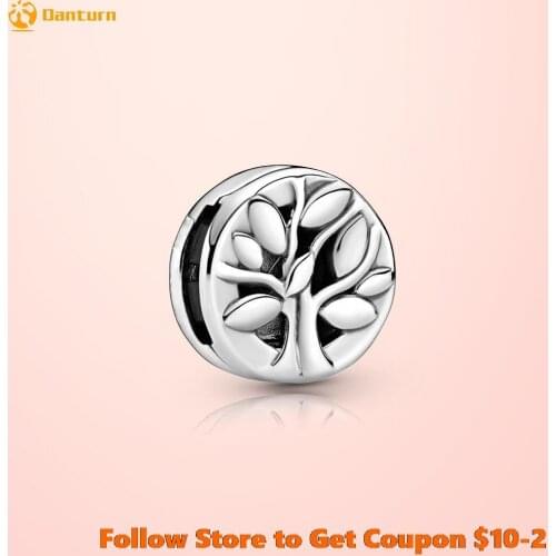 Fashion 925 Sterling Silver Beads Reflexion Tree of Life Clip Charm fit Original Pandora Bracelets Women DIY Jewelry