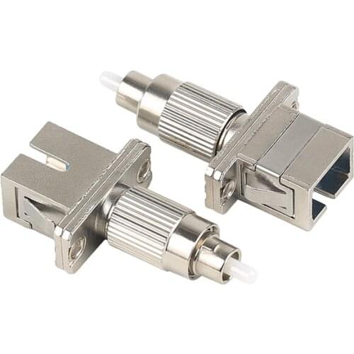 5PCS/lot SC/UPC female -FC/UPC male multimode 50/125 fiber optic adapter transfer flange coupler SC-FC adapter