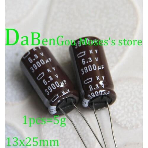6.3V 3900uf +/- 20% 100% Original New Audio Electrolytic Capacitor Capacitance Radial 13x25mm 5pcs
