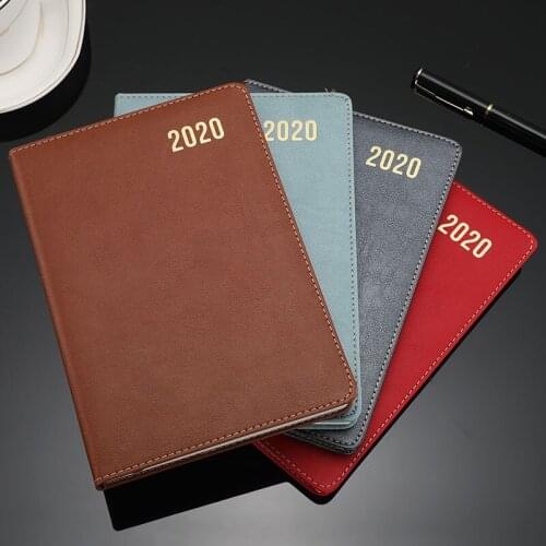 A5 Vintage Leather Notebook Agenda 2020 Weekly Planner Monthly Dividers Diary Organizer school Note Book Travelers