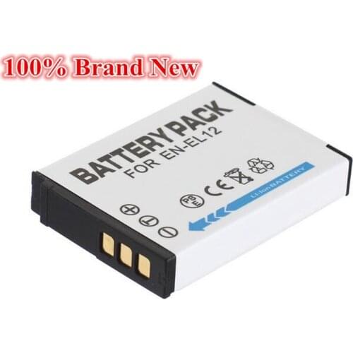 1300mah 100% brand new Replacement Camera Battery For Nikon N-EL12 ENEL12 S1200PJ AW100 S8200 S6200 S1000PJ S1100PJ S610 S620