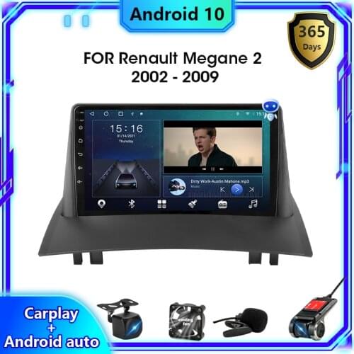 Develuck 2 Din Android 10 Car Radio For Renault Megane 2 2002 - 2009 Multimedia Video Player GPS Navigation Carplay Head Unit