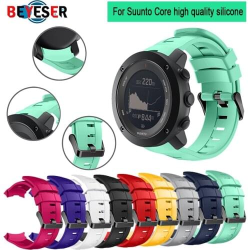 Bracelet outdoors Sports Silicone watch strap For Suunto Core watchBand Smart watch Replacement TPU Strap Wristband Accessories