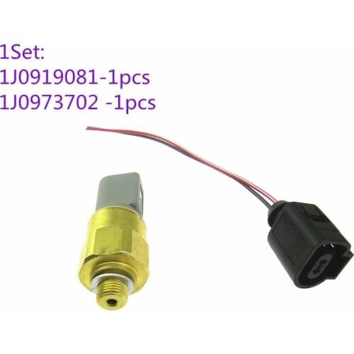 SCJYRXS Oil Pressure Sensor Steering Switch & Plug Cable 1J0973702 for Golf MK4 Bora A3 TT Seat Leon 1J0919081 1J0 919 081
