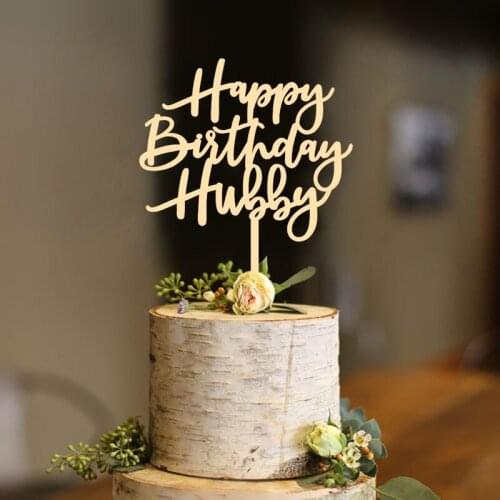 Personalized Wooden Happy Birthday Cake Topper,Custom name Birthday Cake Topper,Birthday party decoration,Birthday Gift