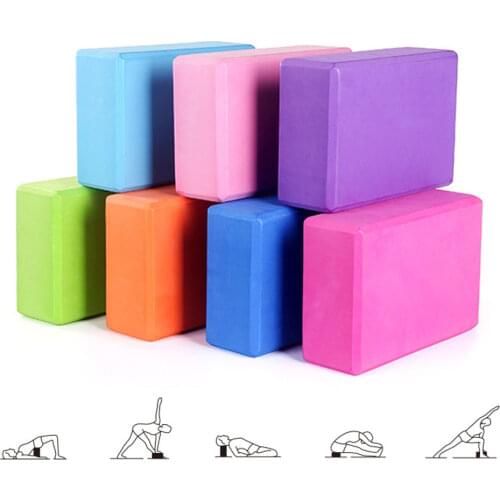 EVA Gym Blocks Foam Brick Training Exercise Fitness Set Tool Yoga Bolster Pillow Cushion Stretching Body Shaping Health Training