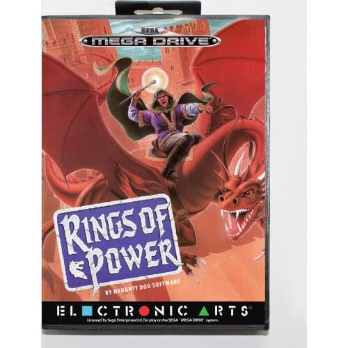 Rings of Power with Retail Box 16bit MD Game Card For Sega Mega Drive/ Genesis
