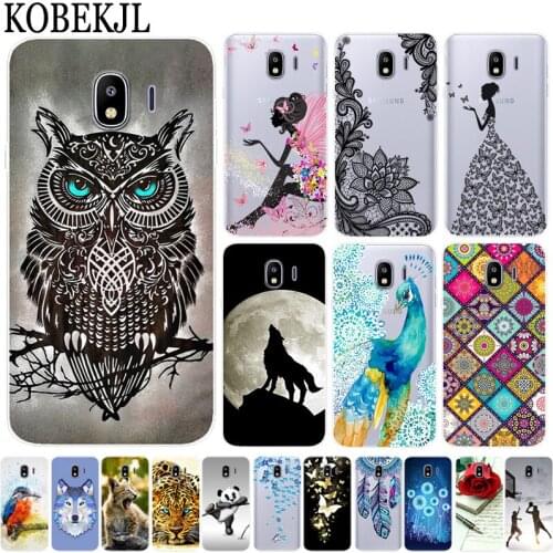 Cute Case For Samsung Galaxy J4 Case Silicone Cartoon Soft TPU Cover Phone Case For Samsung J4 J400F J400 SM-J400F J 4 2018 Case