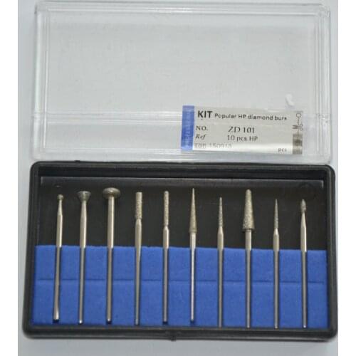 2*10pcs HP diamond polishing burs kit for dental lab or jewelry polishing Diamond burs popular type