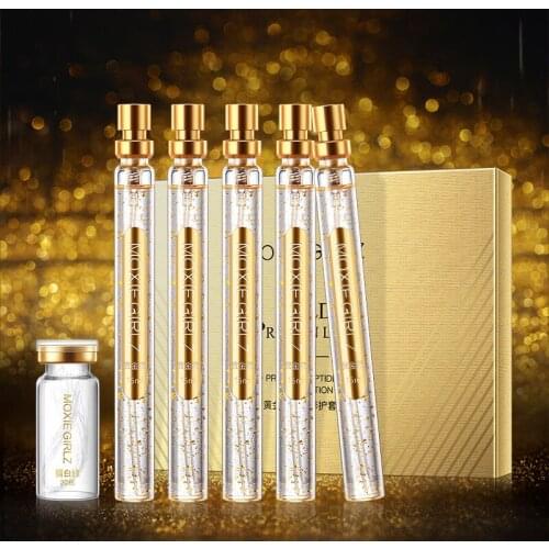 Mousse girl gold protein peptide set gold wire carved protein six-piece set beauty salon skin care products Oppe wholesale