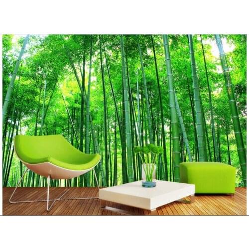 Custom photo Non-woven mural 3d wallpapers for living room Bamboo scenery backdrop decoration painting 3d wall murals wallpaper
