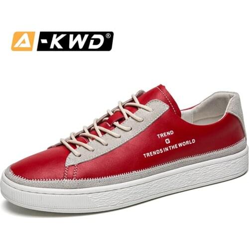 New Low Topt Male Rainers Mocasines De Hombre Fashion Red Black White Mans Shoes Light 2019 Mens Leather Shoes Luxury Men Shoes