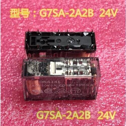 NEW relay G7SA-2A2B 24VDC G7SA-2A2B-24VDC AC250V 6A 10pin