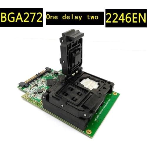 BGA272 Flash Memory Test Fixture SM2246EN Master Controlled SSD Testing Tool for One Drag Two Flip Test Seat