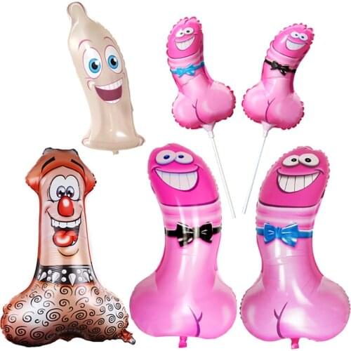 Sizebrother Mushroom Color Of Pink Balloon Spoof Interesting Decoration Adult Party Supplies Balony Panienski Penis Balloons 264