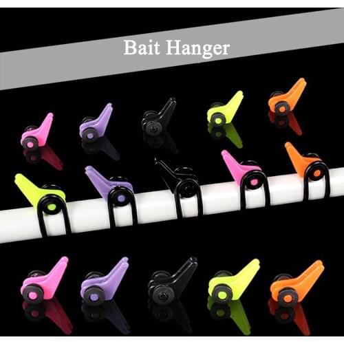 10pcs Adjustable Fishing Rod Pole Hook Keepers Multiple Color Plastic Hook Keeper Bait Holder For Hanging Bait Lure Accessories