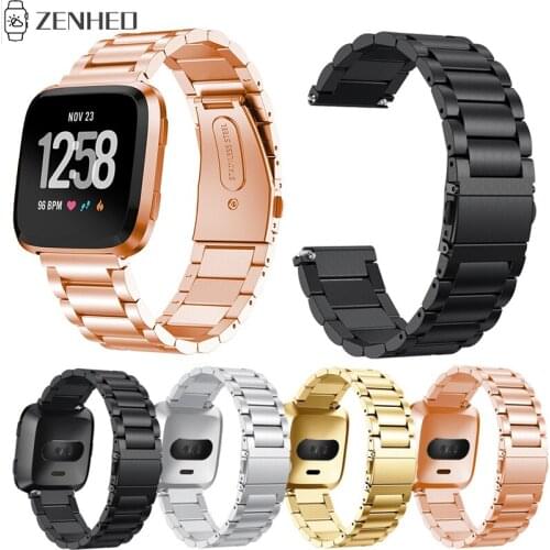 Watch Band Strap For Fitbit Versa Stainless Steel Bracelet Watchband For Fitbit Versa Wristband Accessories