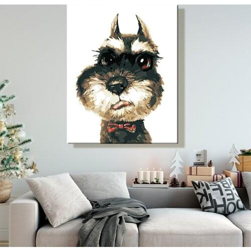 Paint by number art painting by numbers Animal dog Lovely Handmade Personalized Customizationcharacteristic Originality