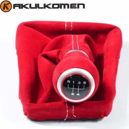 Hand ball 5/6 speed exclusive Suede Leather Gear Shift Knob boot cover Gaiter Pen For Audi A3 S3 8V-8P S-line 2014-2020