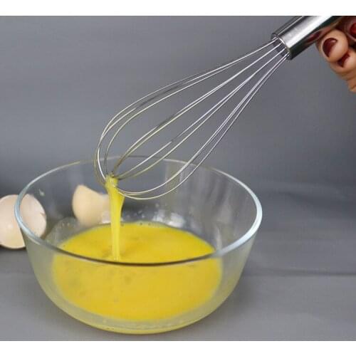 Manual Egg Beater Stainless steel whisk 2pcs Hand-held Batter Cream Mixer Frother Flour Stirrer Rotary Egg Agitator Baking Tools