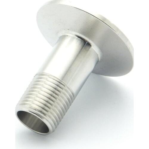 3/8" BSP Male x 34mm Ferrule OD 304 Stainless Steel Sanitary Connector Pipe Fitting For Homebrew Fit 0.75" Tri Clamp