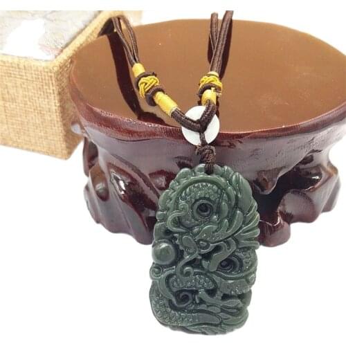 Xinjiang and Tian Yu jade natural ERON ERON jade pendant brand mens Necklace