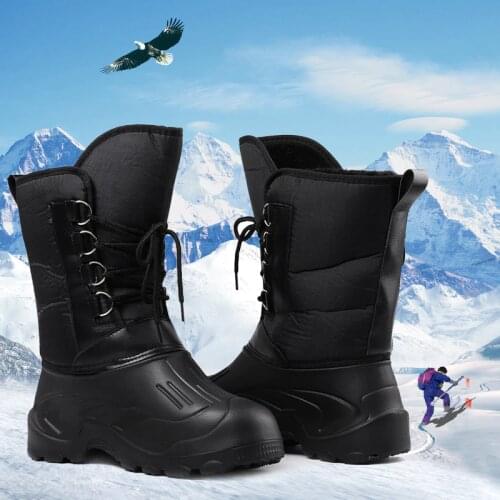 Waterproof Wading Fishing boots Winter Fishing shoes Rubber Non-slip Plus velvet Keep warm fishing waders boot outdoor product