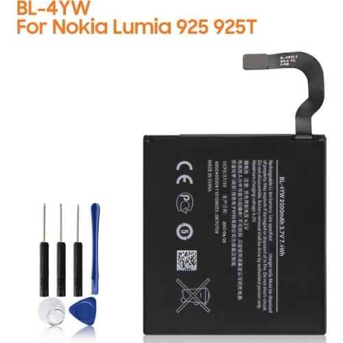 Yelping BL-4YW Phone Battery For Nokia Lumia 925 925T 7.4Wh