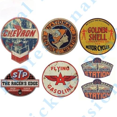 Funny Oil Gasoline Stickers Car Sticker Vintage A STP USA Funny Rod Oil Retro Badge Brand Decal Decor