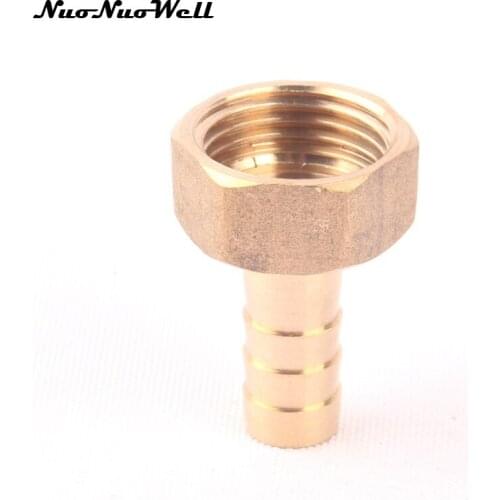 1pcs NuoNuoWell Brass 1/2"-10mm Female Straight Hose Connector Garden Irrigation Watering Pipe Metal Adapter Coupler Fittings