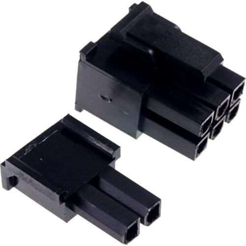 10pcs 6+2 PIN 8Pin Male Housing for PC computer ATX graphics card GPU PCI-E PCIe Power Connector Shell Sliding Rail