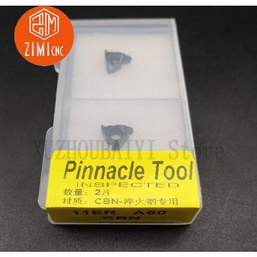 2pcs 11ER A60 CBN diamond blade cubic boron nitride blade processing steel hard alloy quenched material threaded blade