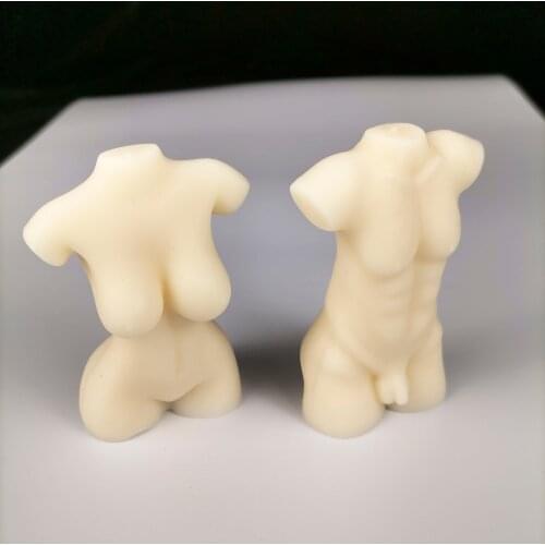 3D Art Human Woman Body Candle Silicone Molds Cake Chocolate Wax Soap Mould DIY Aromatherarpy Household Decoration Craft Tools