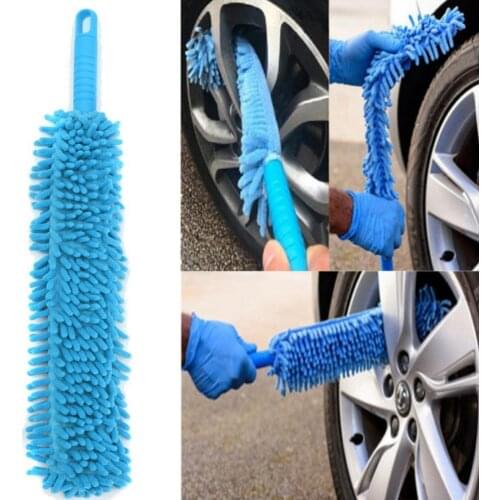 80% Hot Sale Long Flexible Soft Microfiber Chenille Car Vehicle Wheel Washing Cleaning Brush