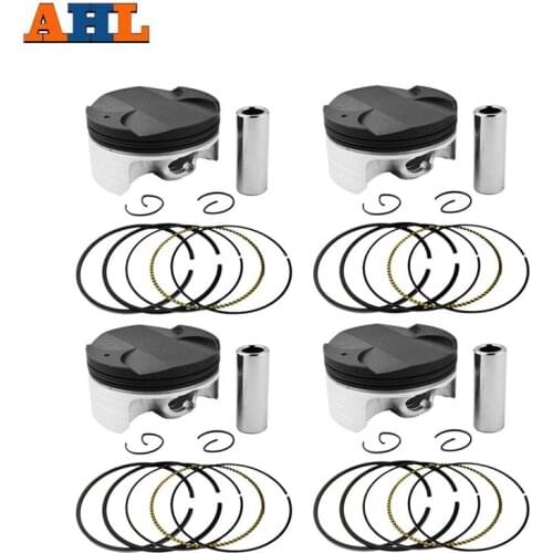 HL 4 Sets Motorcycle STD +25 +50 Bore Size Piston Kit & Rings For HONDA CBR1000 CBR 1000 CBR1000RR Fireblade 2004-2007
