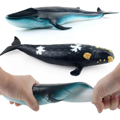 Big Size Simulated Ocean Sea Life Action Figures Animal Model Whale Figure Educational Toy Collection Toys For Children Gifts