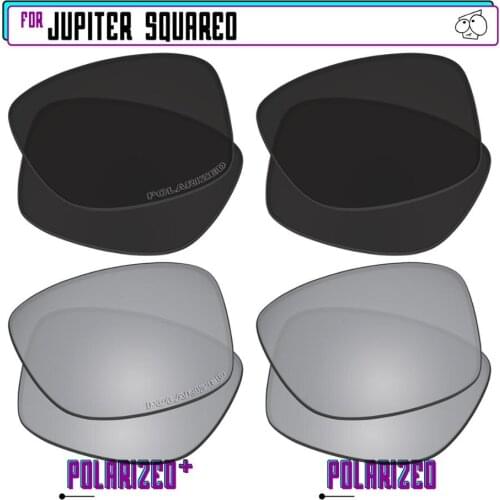 EZReplace Polarized Replacement Lenses for - Oakley Jupiter Squared Sunglasses - BlkSirP Plus-BlkSirP
