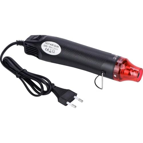 JCD DIY Mini hot air gun 220V EU PLUG Multifunction Hairdryer with metal support 330W Heat gun welding repair tools high quality