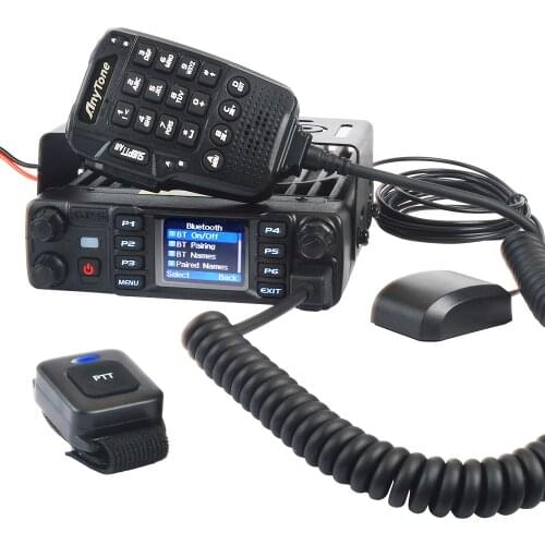Anytone AT-D578UVPRO Bluetooth mobile radio dual band UHF VHF 55W dmr digital&Analog GPS APRS Bluetooth PTT voice record