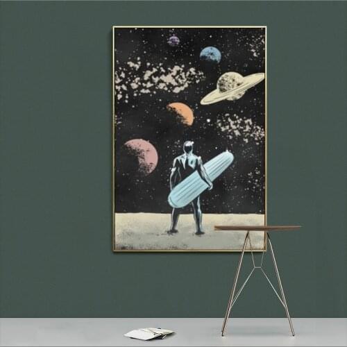Silver Surfer Canvas Painting Posters and Prints Wall Art Pictures For Living Room Home Office Hotel Apartment