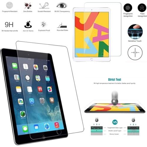 Transparent Protective Glass for Apple IPad 6th Gen 2018/ 5th Gen 2017/Pro 9.7" HD Eye Protection Anti-Fingerprint Tempered Film