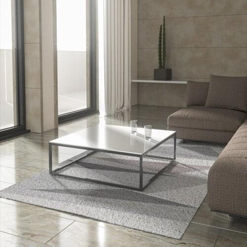 Thicken Grey Soft Dense Fluff Area Rug Simplicity Grid Stripe Modern Generous Carpets Living Room Hotel Bedroom Anti Slip Bottom