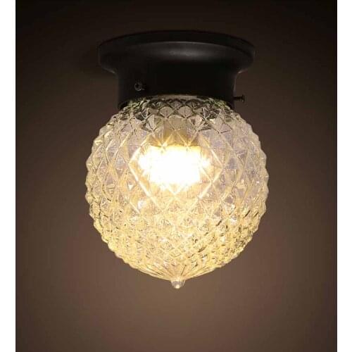 Modern Brief Vintage Balcony Entranceway Iron Round Circle Led Ceiling Light Bar Kitchen Coffee Room Home Decor Lighting Fixture